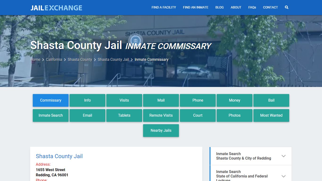 Inmate Commissary, Care Packs - Shasta County Jail, CA